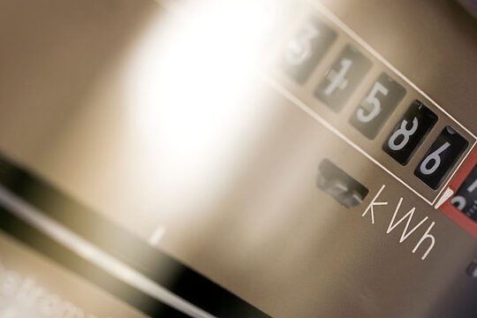 Nahaufnahme Stromzähler